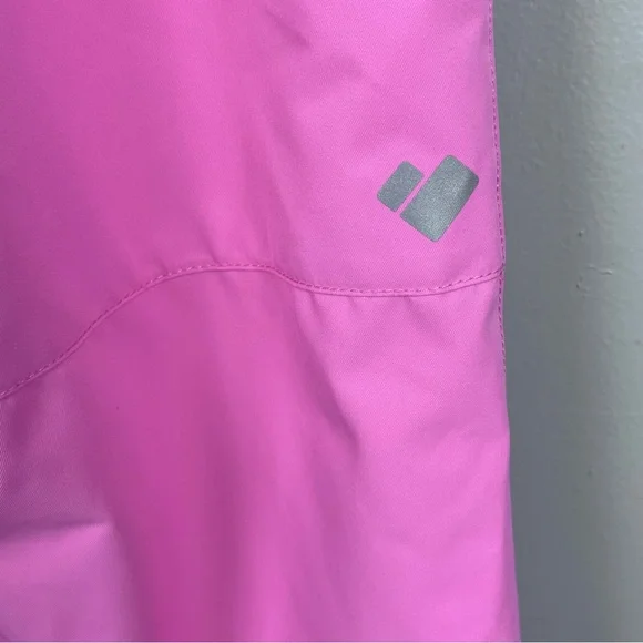 Obermeyer Girls Snoverall Hot Pink Ski Bib Pants 55018 Adjusrtable Size 6 Winter - Picture 8 of 16